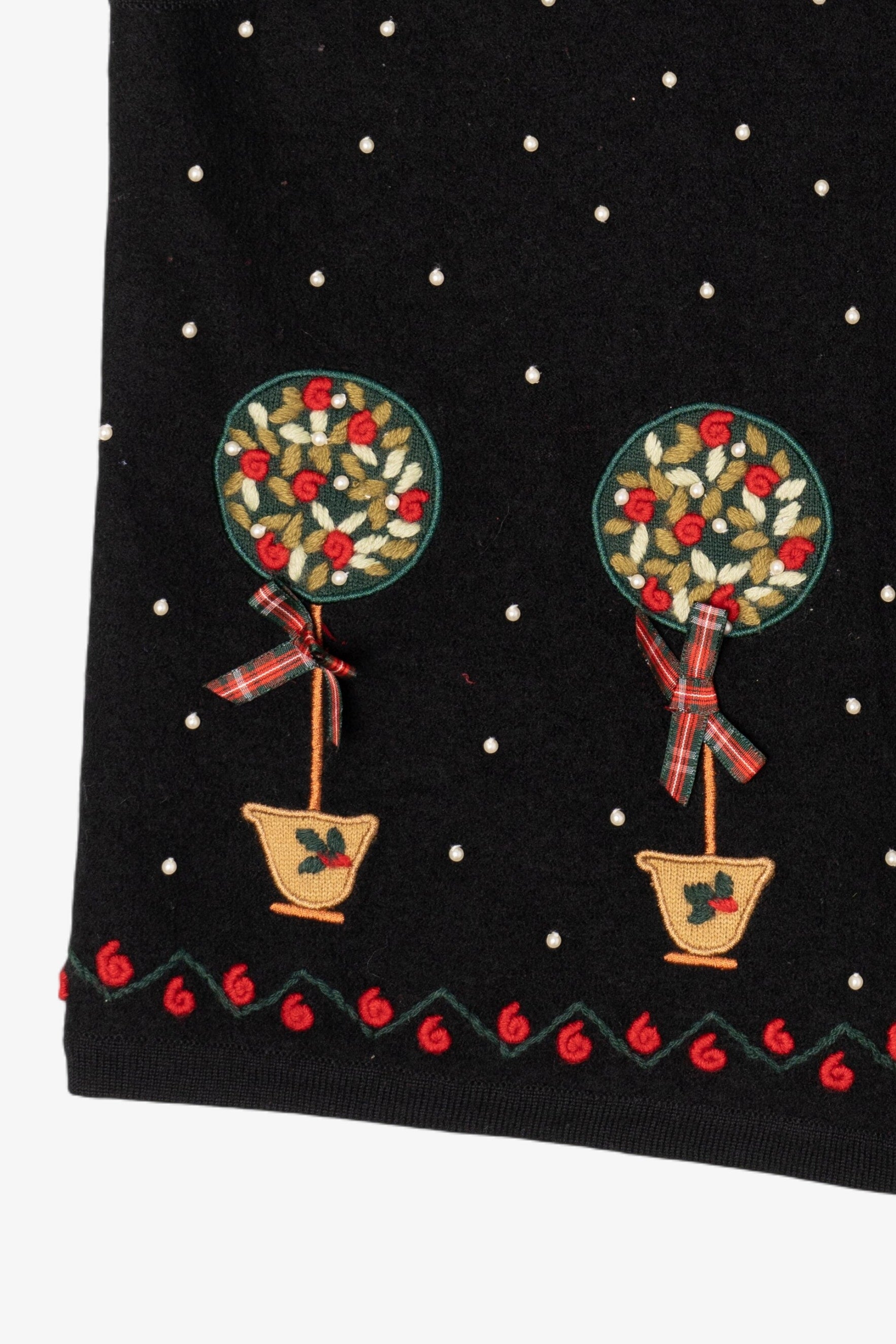 Vintage Black Charter Club Ugly Christmas Vest (2000s)