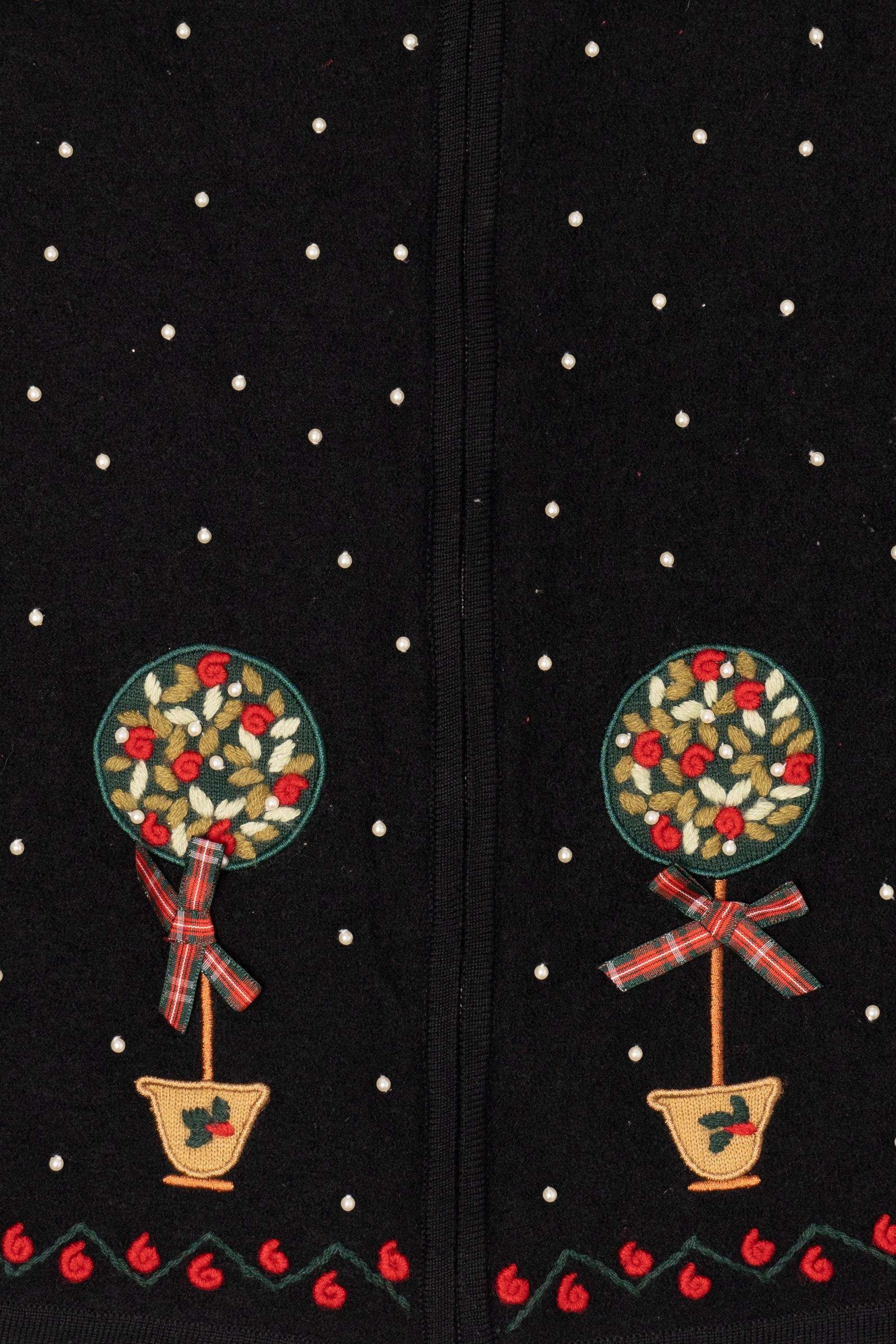 Vintage Black Charter Club Ugly Christmas Vest (2000s)