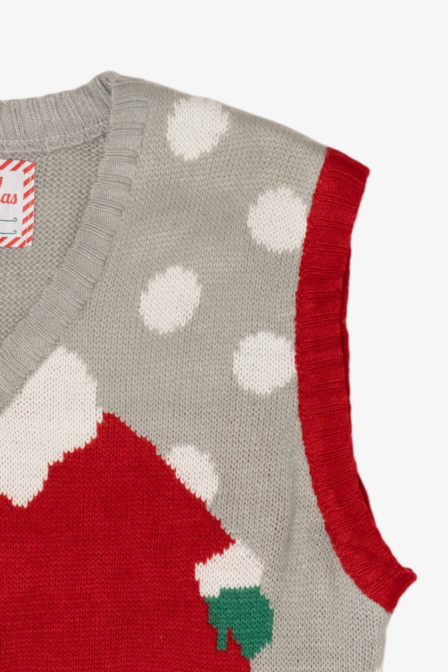 Modern Gray Santa Body Ugly Christmas Vest (2010s)