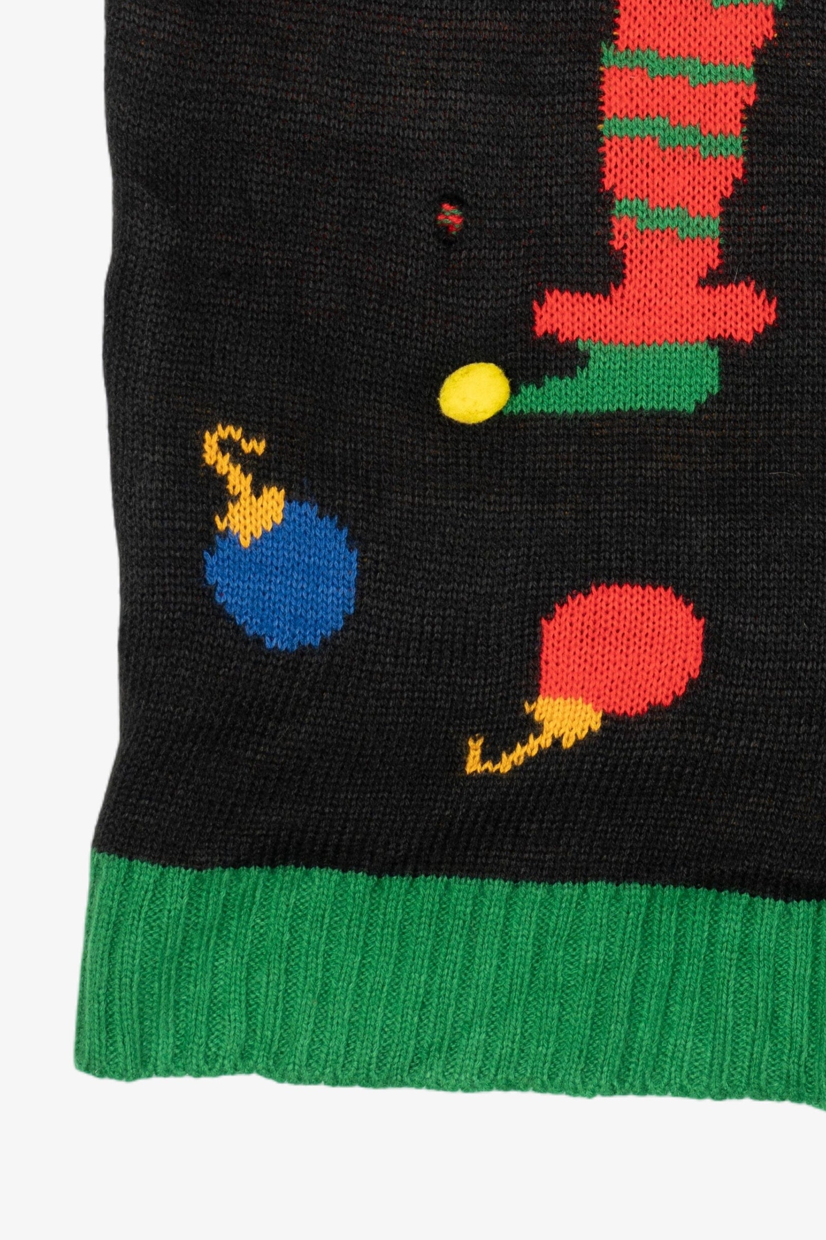 Modern Black Elf Body Ugly Christmas Vest (2010s)