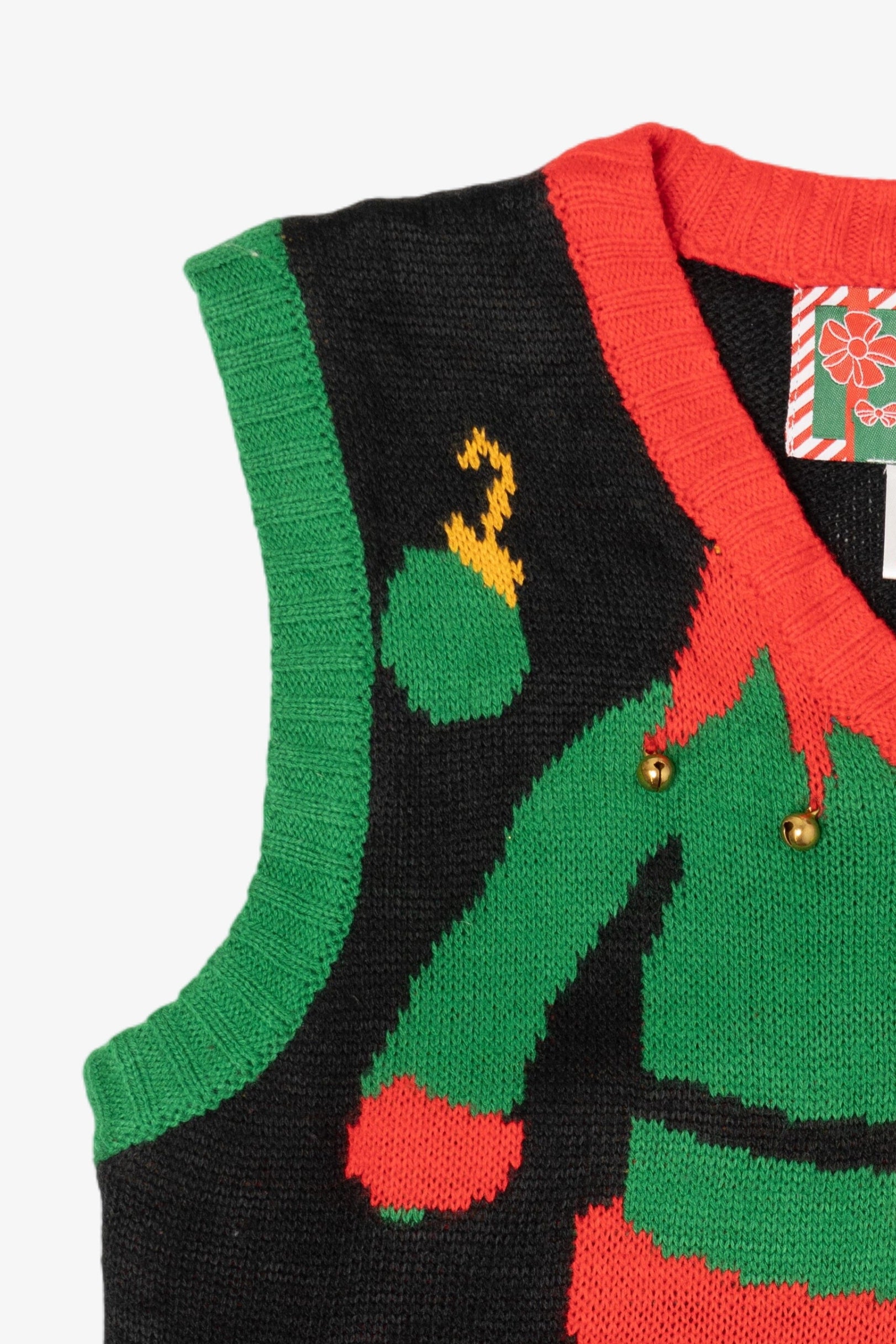 Modern Black Elf Body Ugly Christmas Vest (2010s)