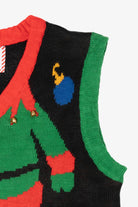 Modern Black Elf Body Ugly Christmas Vest (2010s)