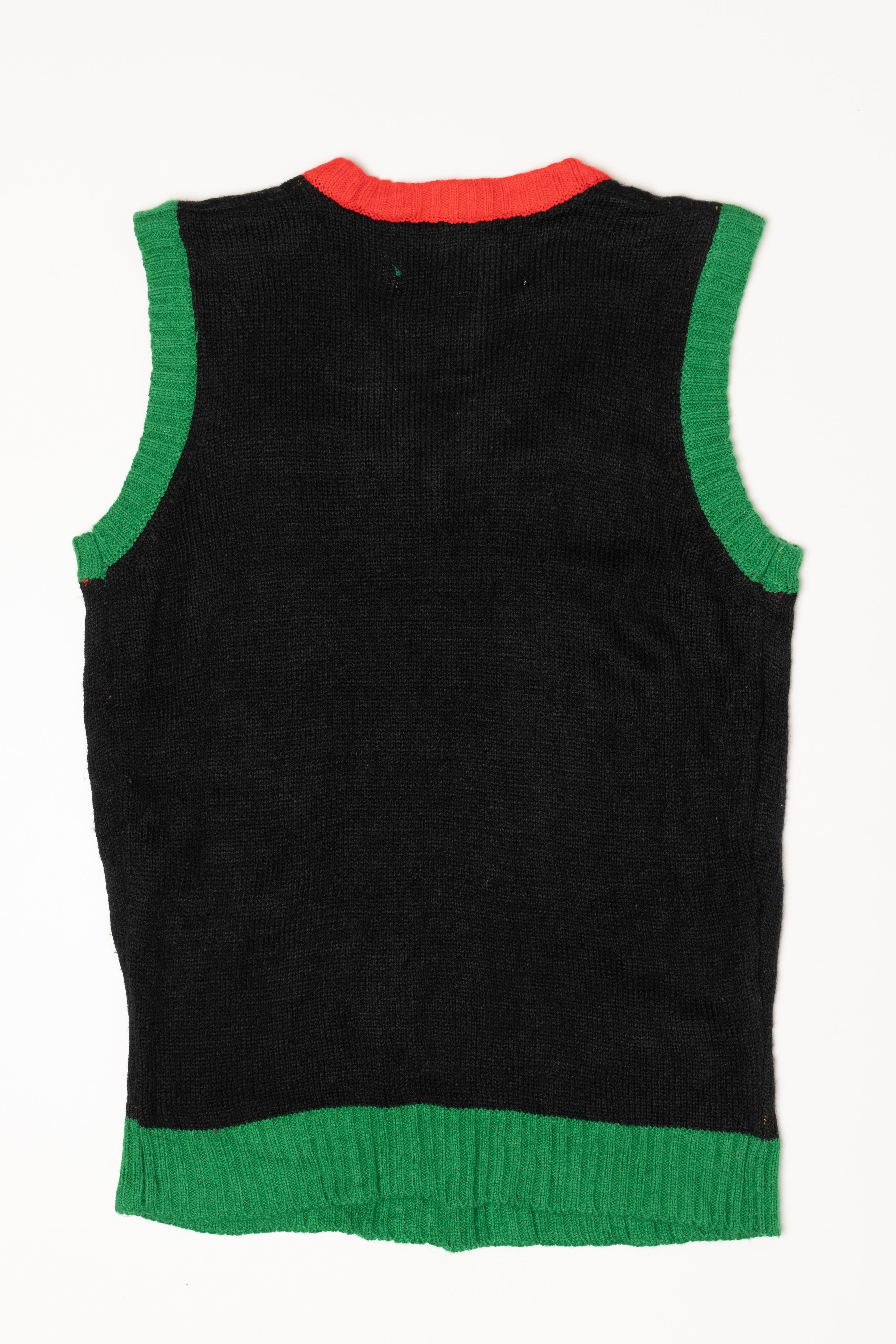 Modern Black Elf Body Ugly Christmas Vest (2010s)