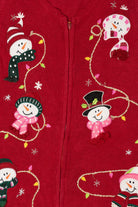 Vintage Red Holiday Editions Snowmen Ugly Christmas Vest (1990s)