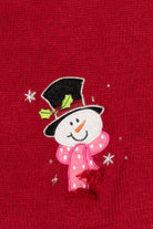 Vintage Red Holiday Editions Snowmen Ugly Christmas Vest (1990s)