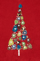 Vintage Y2k Lightweight Red Susan Bristol Tree Ugly Christmas Pullover (2000s)