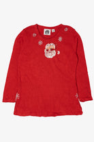 Vintage Red Storybook Knits Santa Ugly Christmas Pullover (2000s)