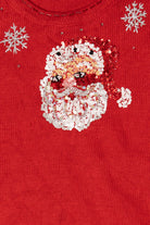 Vintage Red Storybook Knits Santa Ugly Christmas Pullover (2000s)