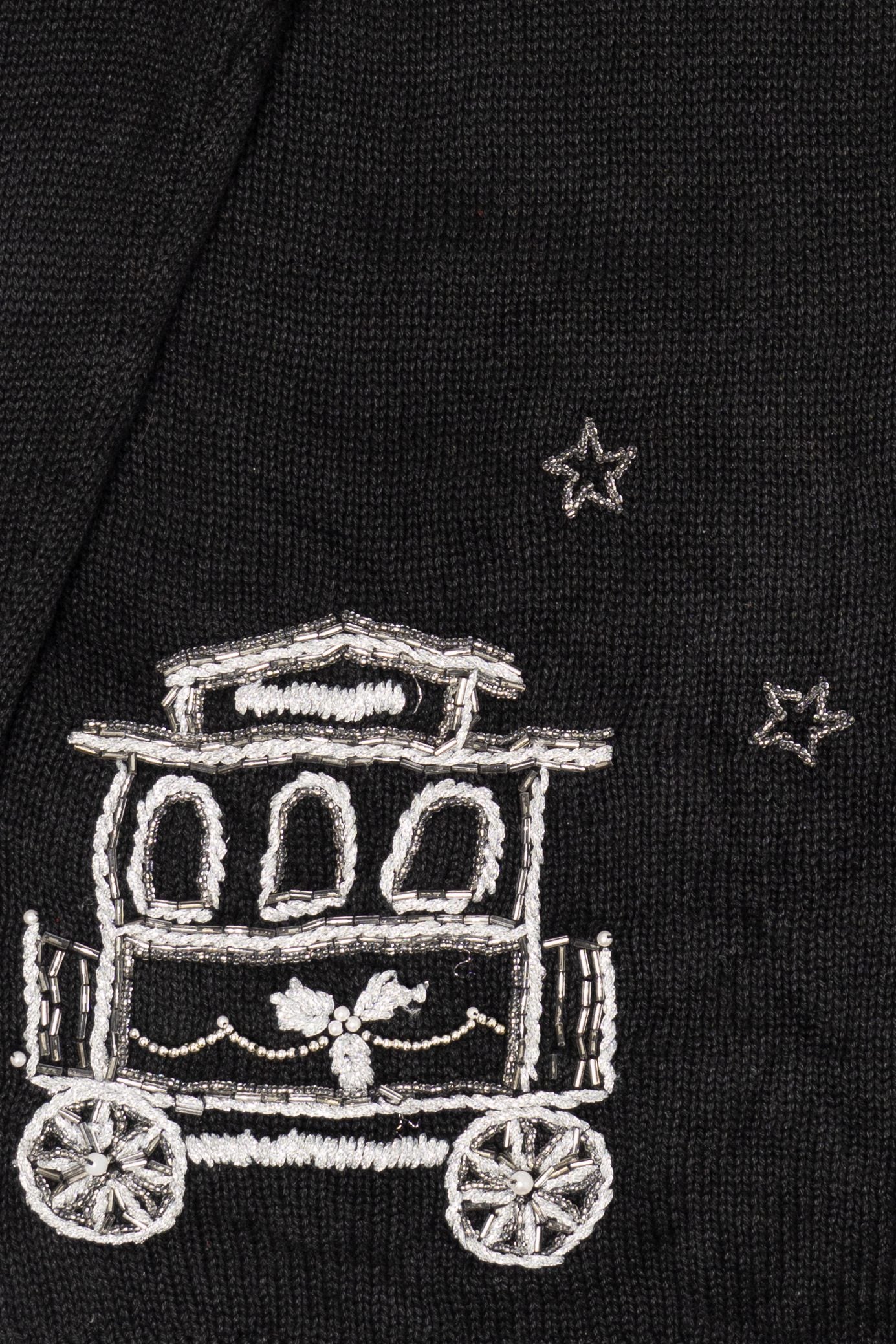 Vintage Black Victoria Jones Train Ugly Christmas Pullover (1990s)