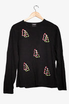 Vintage Black Trees Christmas Sweater (1990s)