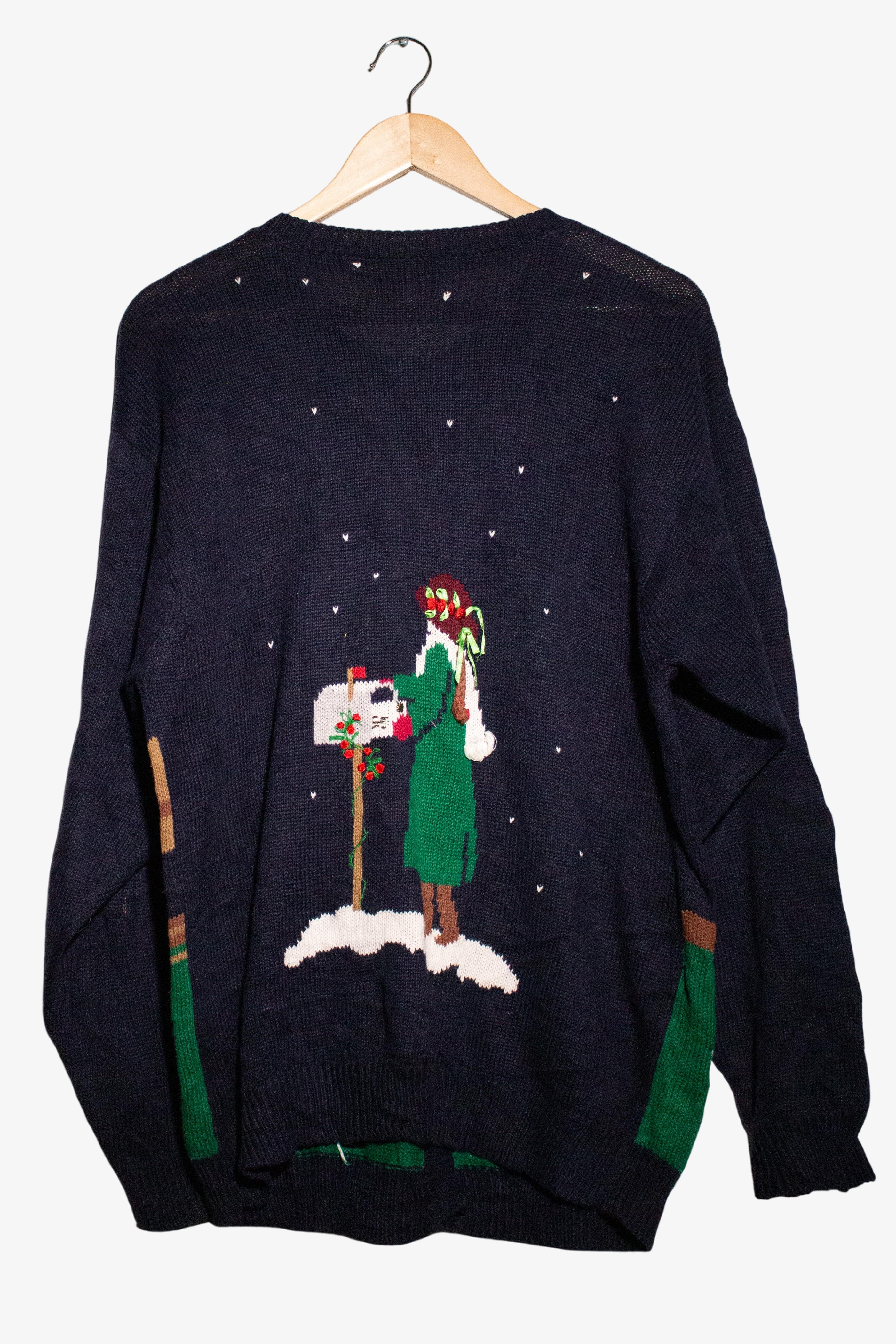 Vintage Letters To Santa Christmas Cardigan (1990s)