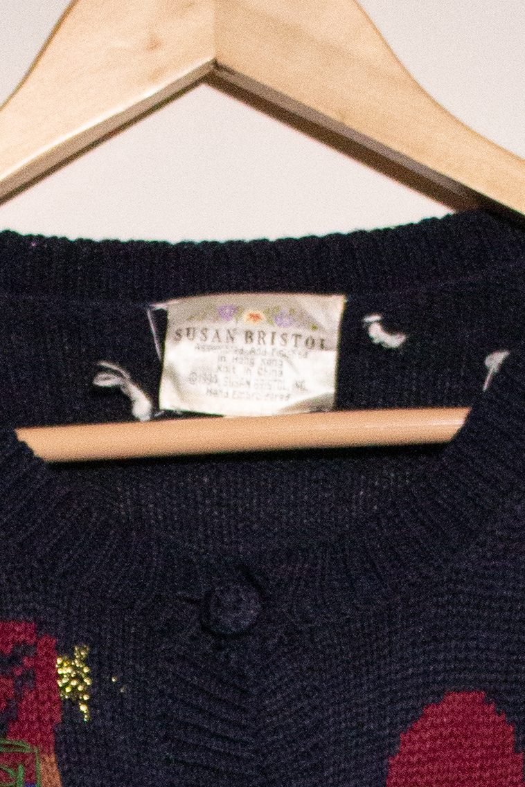 Vintage Letters To Santa Christmas Cardigan (1990s)