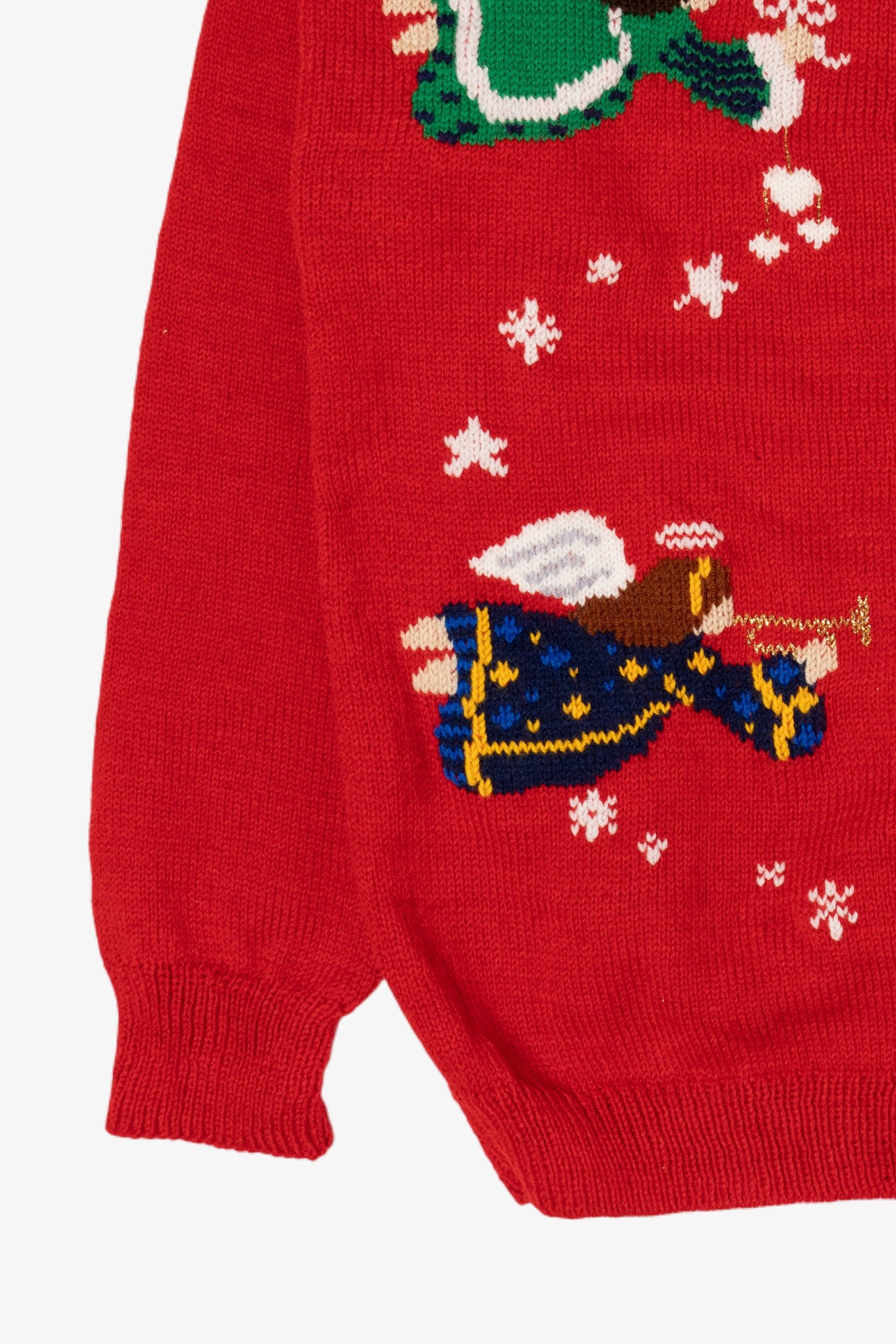 Vintage Red Angels Ugly Christmas Cardigan (1990s)