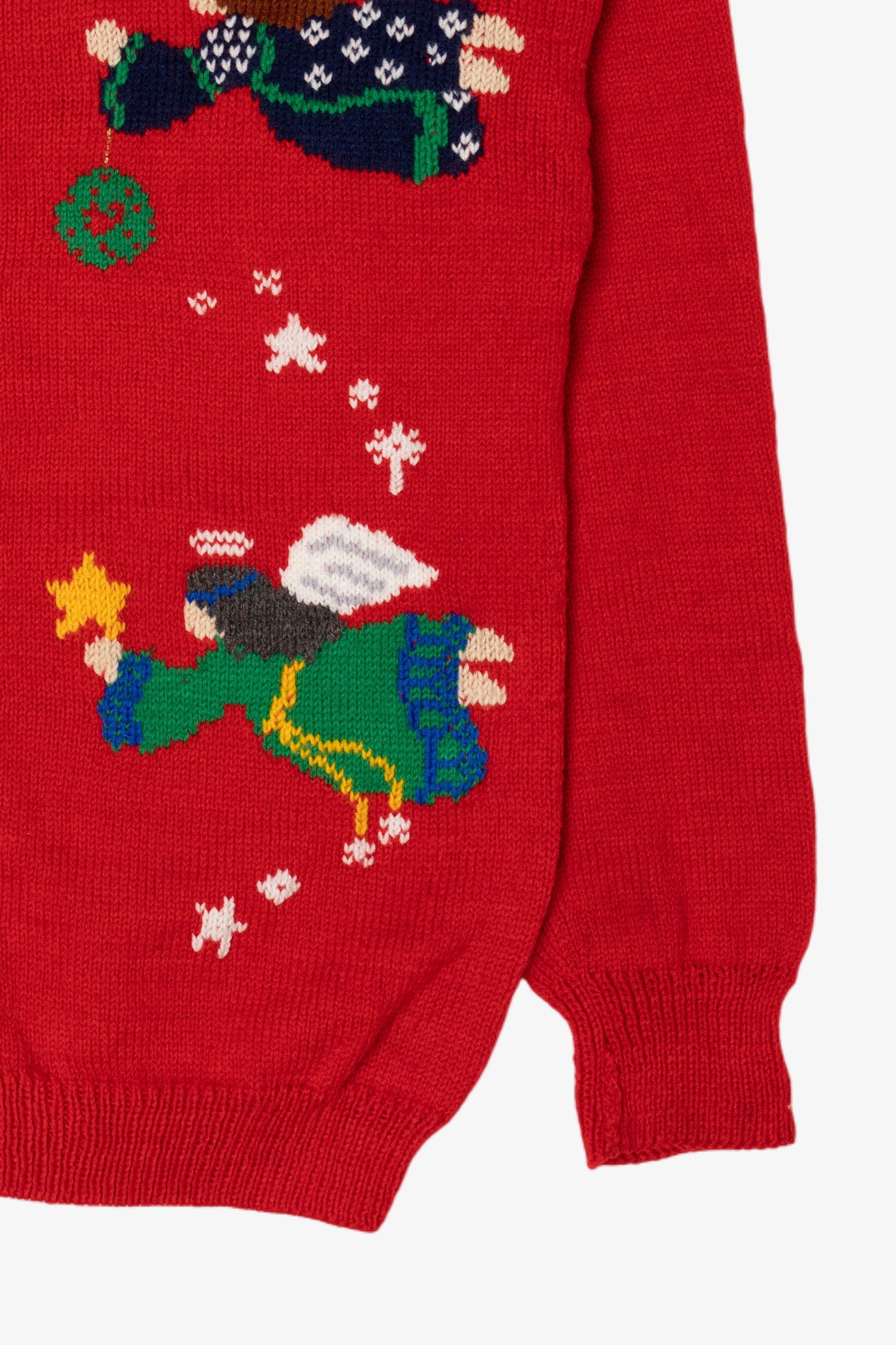 Vintage Red Angels Ugly Christmas Cardigan (1990s)