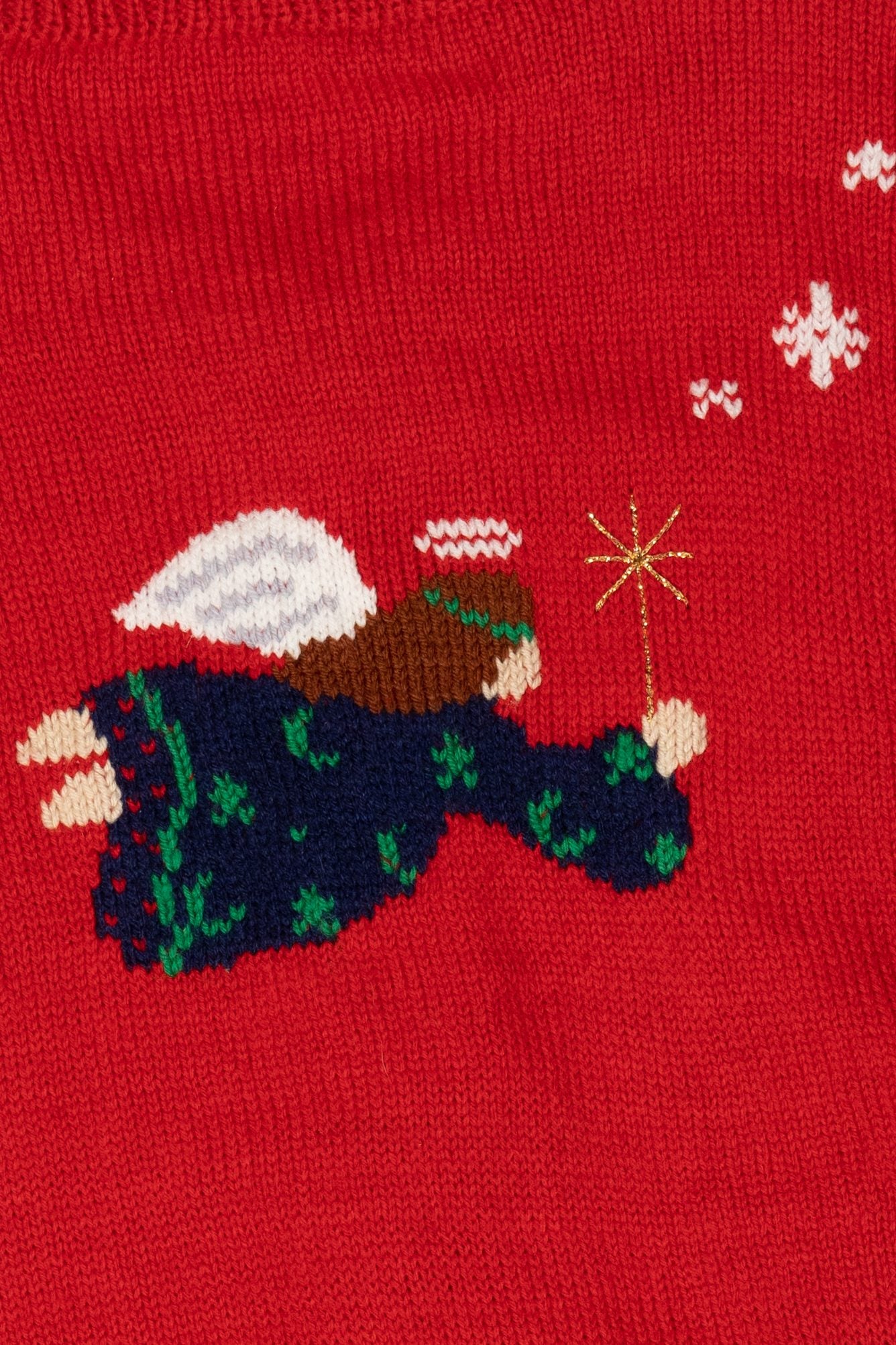 Vintage Red Angels Ugly Christmas Cardigan (1990s)