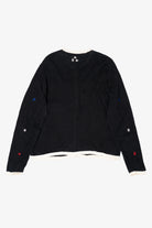 Vintage Black All Points Trees Ugly Christmas Cardigan (1990s)