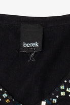 Vintage Black Berek Reindeer Christmas Pullover (1990s)