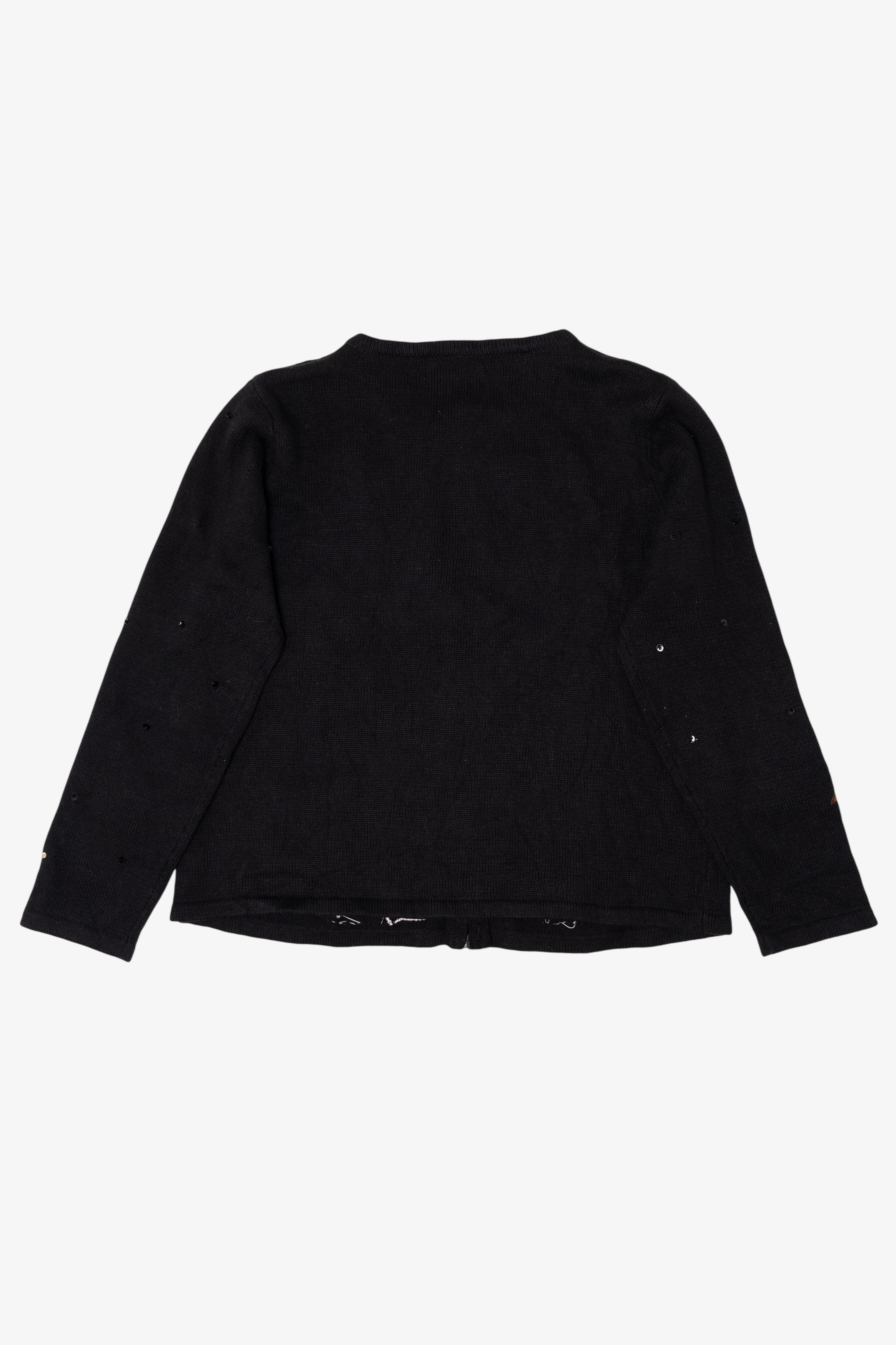 Vintage Black Nativity Scene Ugly Christmas Cardigan (2000s)