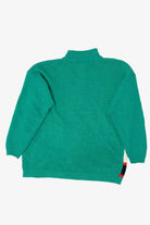 Vintage Green Tree In Window Ugly Christmas Sweater (1990s)