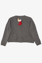 Vintage Crazy Horse Dogs Ugly Christmas Cardigan (2000s)