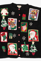Vintage Yarn Works Rudolph Ugly Christmas Cardigan (1990s)