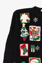 Vintage Yarn Works Rudolph Ugly Christmas Cardigan (1990s)