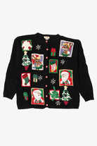 Vintage Yarn Works Rudolph Ugly Christmas Cardigan (1990s)