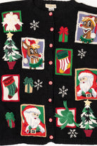 Vintage Yarn Works Rudolph Ugly Christmas Cardigan (1990s)