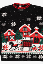 Vintage Fox Hollow Sleigh Ride Ugly Christmas Sweater (1990s)