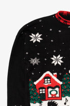 Vintage Fox Hollow Sleigh Ride Ugly Christmas Sweater (1990s)