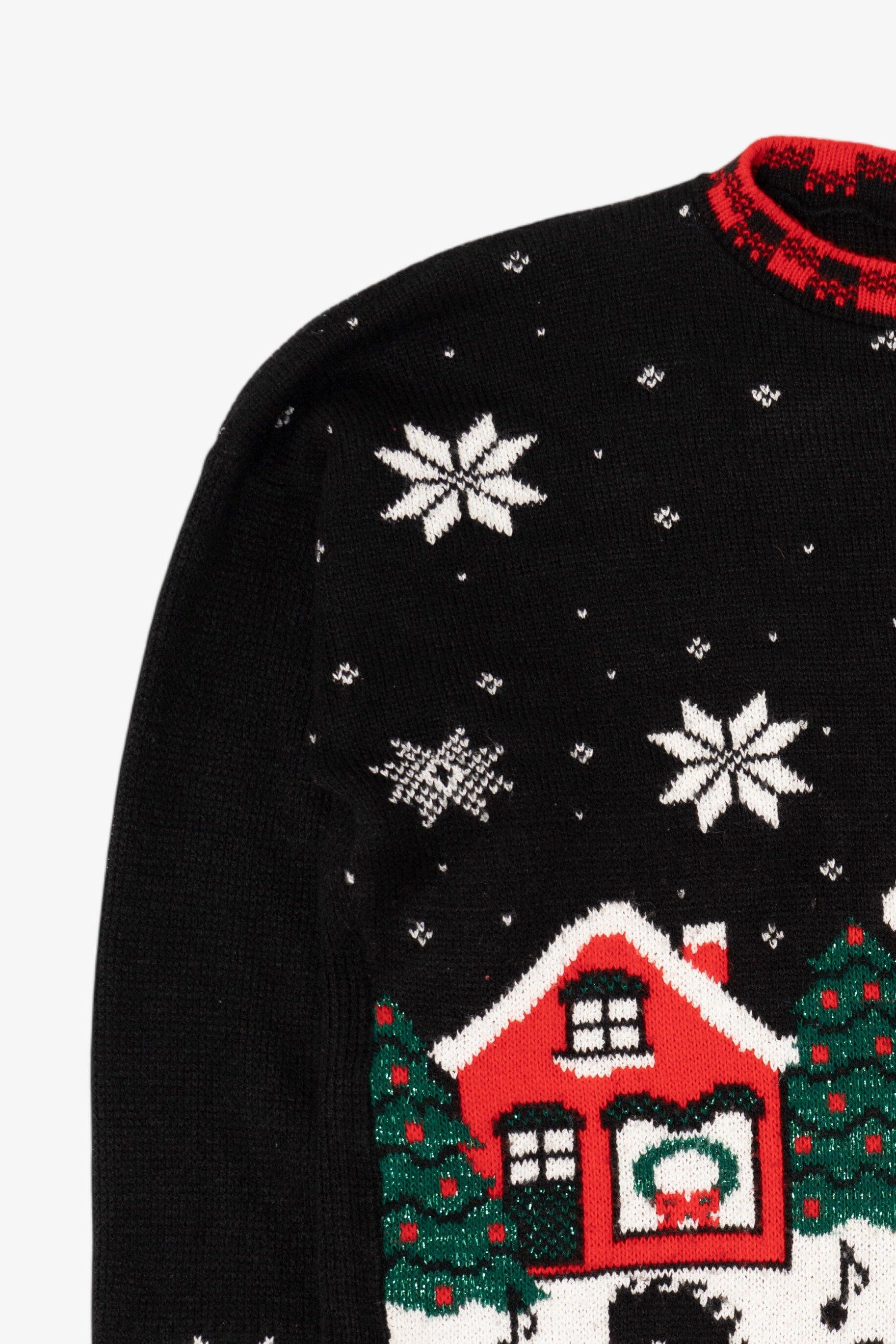 Vintage Fox Hollow Sleigh Ride Ugly Christmas Sweater (1990s)