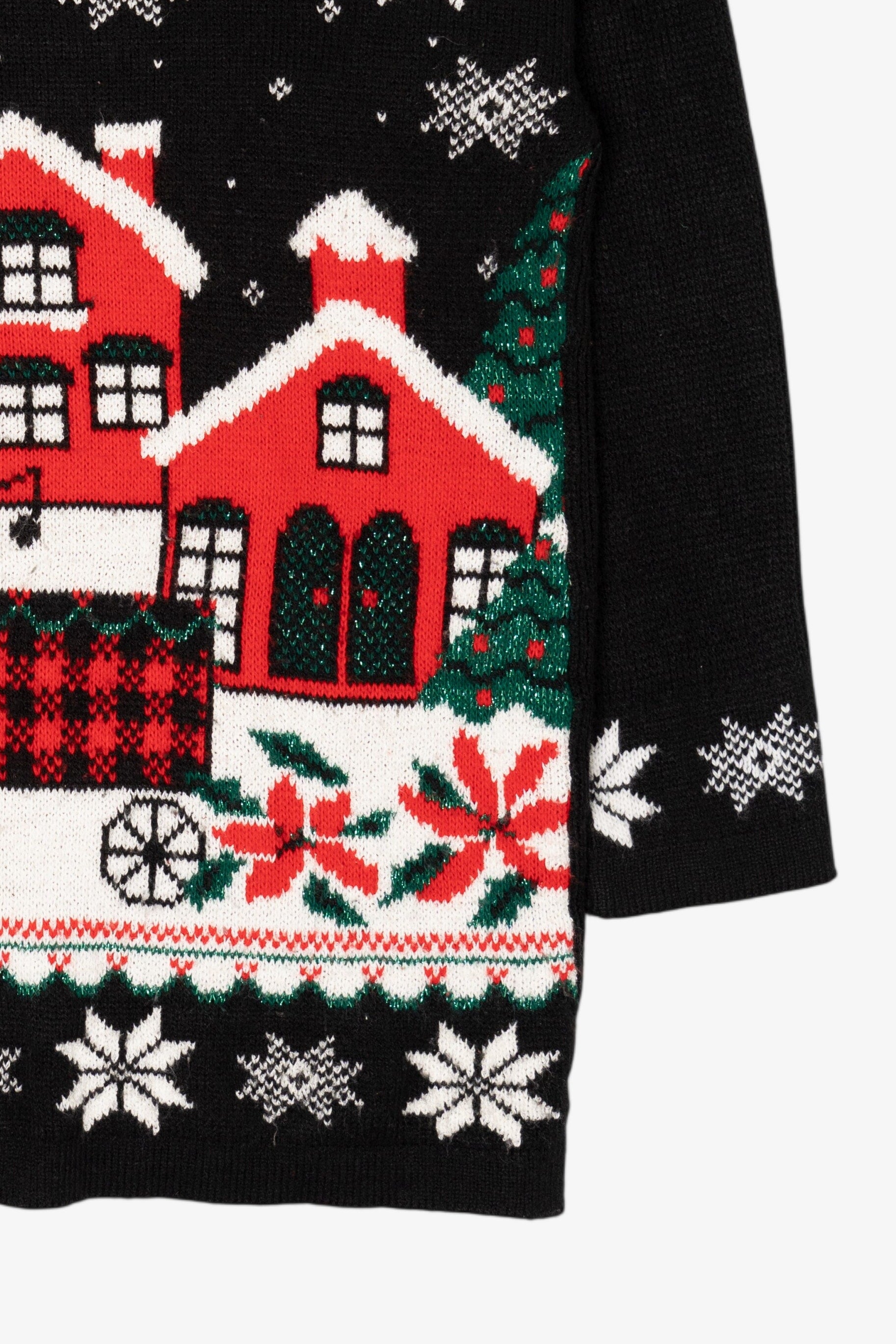 Vintage Fox Hollow Sleigh Ride Ugly Christmas Sweater (1990s)