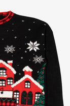 Vintage Fox Hollow Sleigh Ride Ugly Christmas Sweater (1990s)