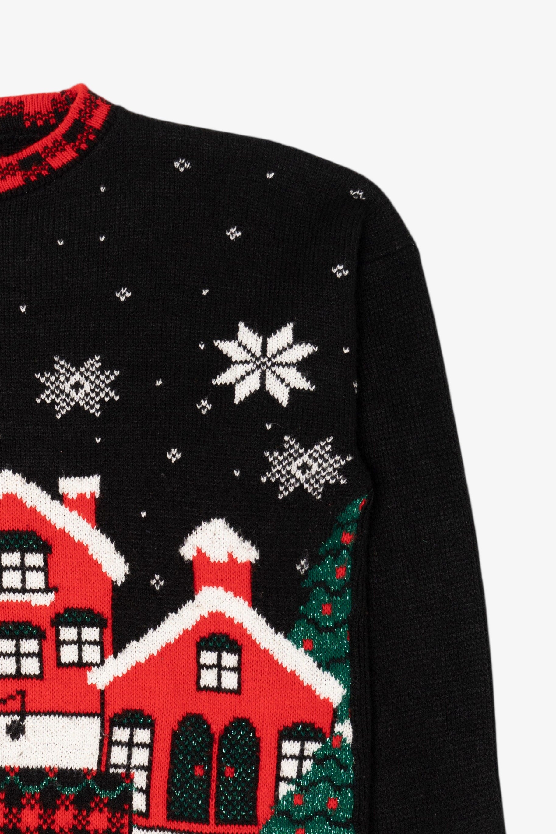 Vintage Fox Hollow Sleigh Ride Ugly Christmas Sweater (1990s)