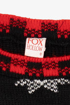 Vintage Fox Hollow Sleigh Ride Ugly Christmas Sweater (1990s)