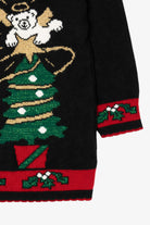Vintage Holiday Time Angel Bears Ugly Christmas Sweater (1990s)