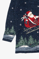 Vintage Nutcracker Santa Ugly Christmas Sweater (1990s)