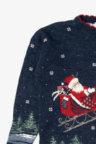 Vintage Nutcracker Santa Ugly Christmas Sweater (1990s)
