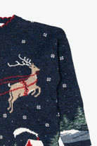 Vintage Nutcracker Santa Ugly Christmas Sweater (1990s)