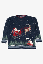 Vintage Nutcracker Santa Ugly Christmas Sweater (1990s)