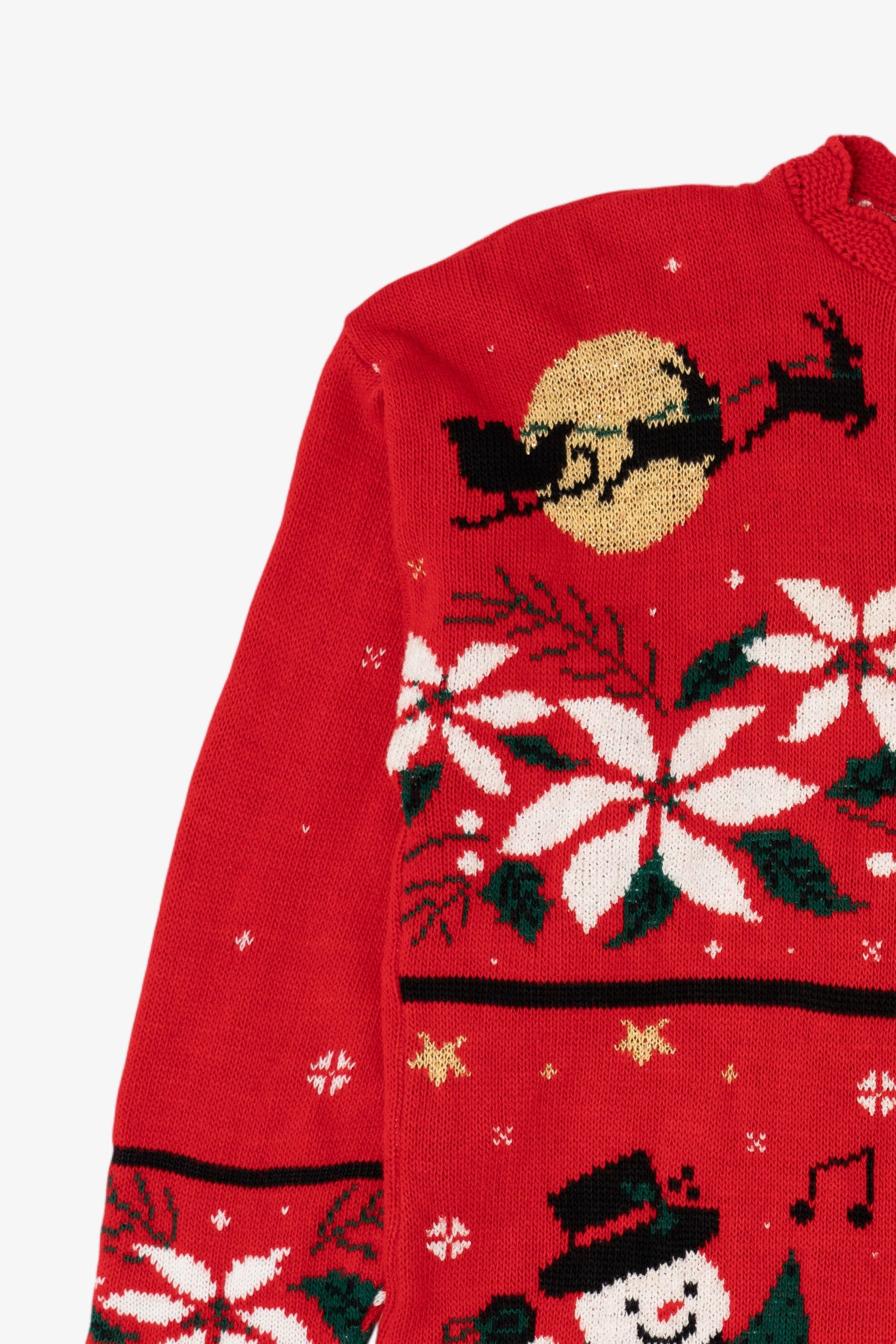 Vintage Red Classic Elements Ugly Christmas Sweater (1990s)