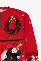 Vintage Red Classic Elements Ugly Christmas Sweater (1990s)