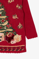 Vintage Tiara International Presents Under Tree Ugly Christmas Sweater (2000s)