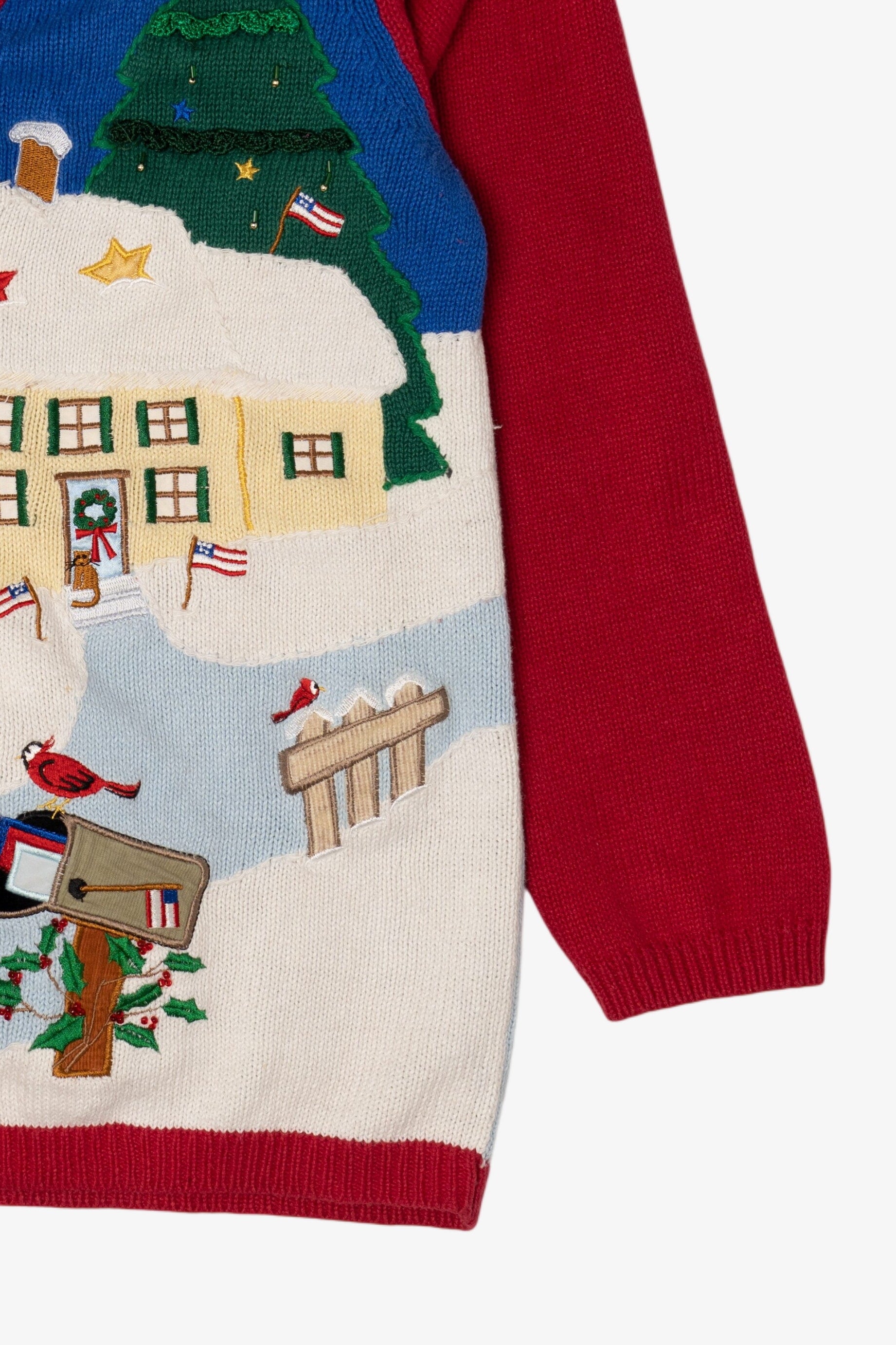 Vintage Quacker Factory American Ugly Christmas Sweater (1990s)