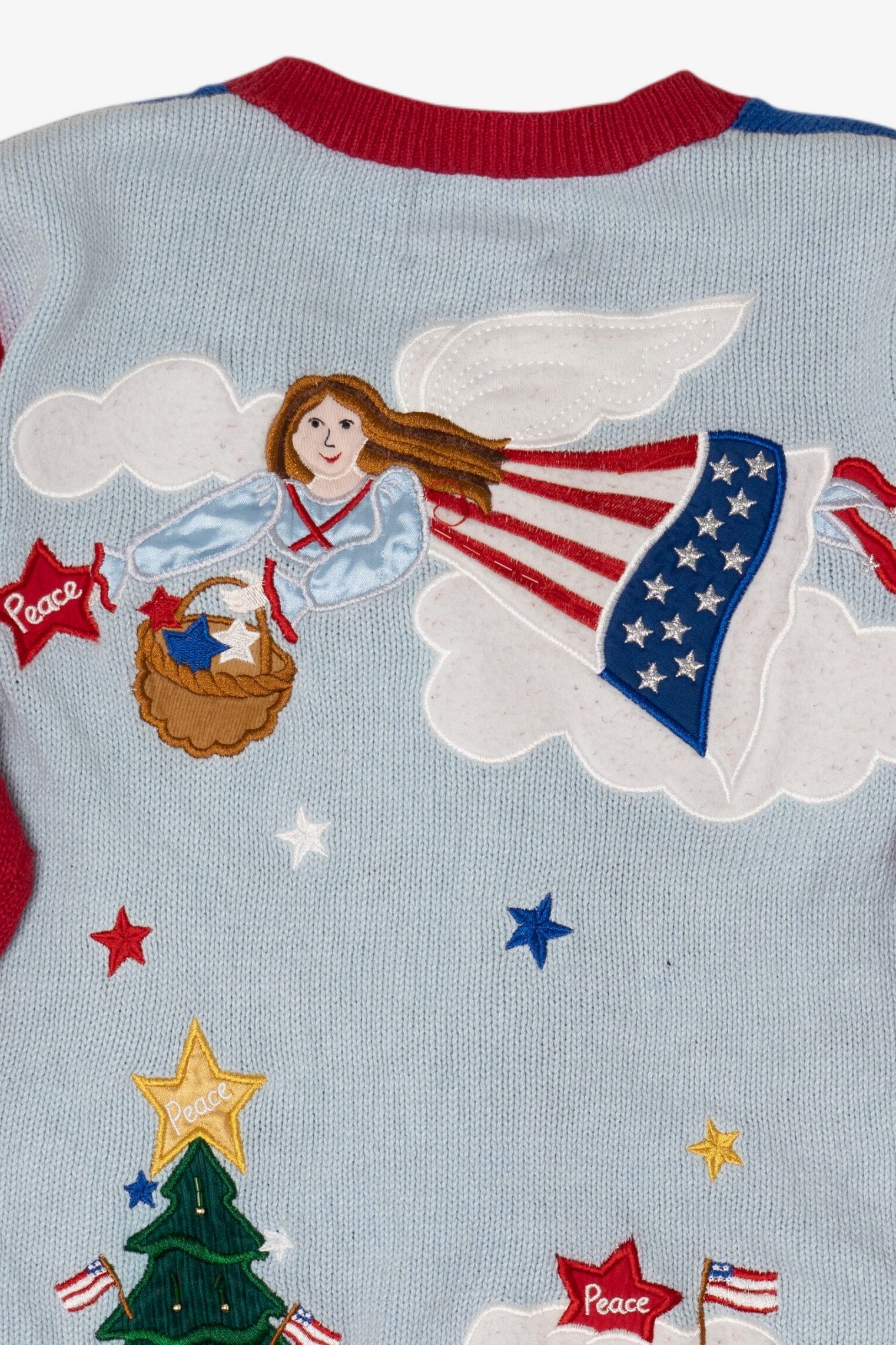 Vintage Quacker Factory American Ugly Christmas Sweater (1990s)