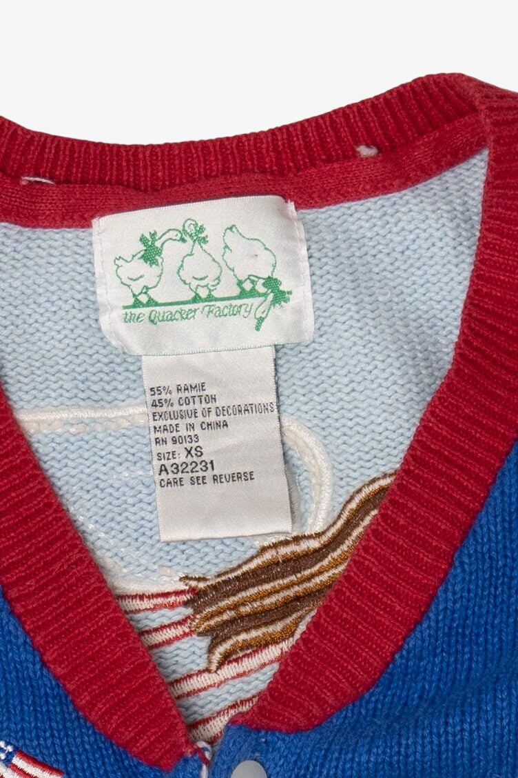 Vintage Quacker Factory American Ugly Christmas Sweater (1990s)