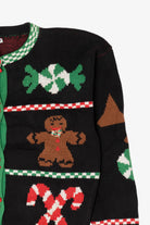 Vintage Black Sweater Loft Gingerbread Man Ugly Christmas Sweater (1990s)