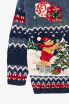 Vintage Blue Tiara International Bears Ugly Christmas Sweater (1990s)