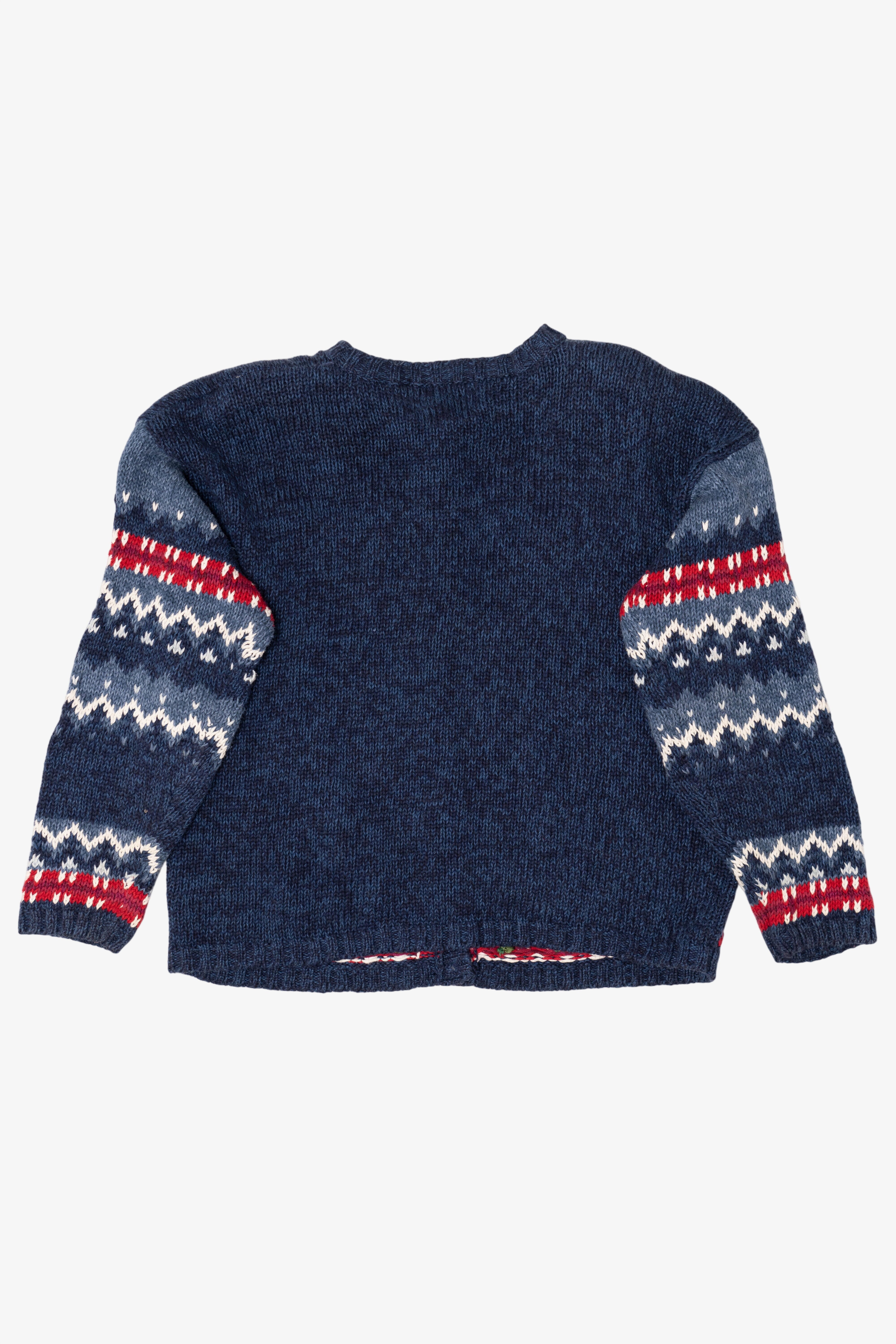 Vintage Blue Tiara International Bears Ugly Christmas Sweater (1990s)