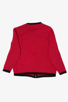 Vintage Red Bechamel Santas Ugly Christmas Cardigan (1990s)